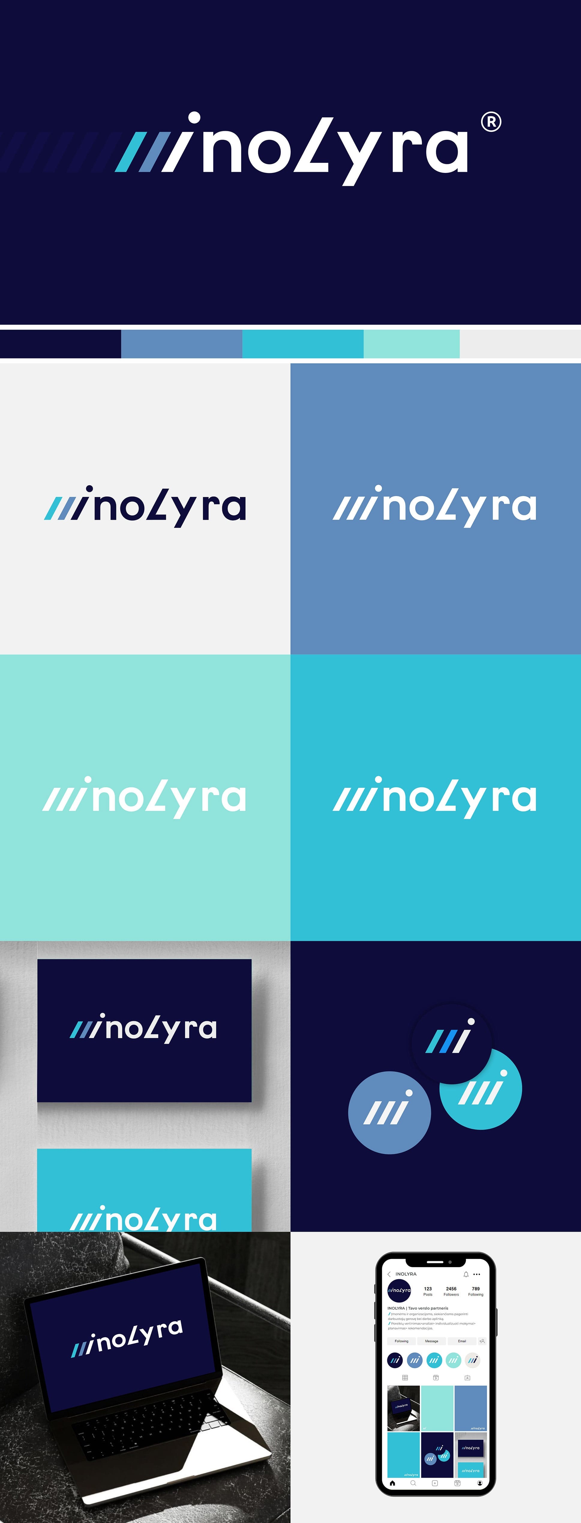 INOLYRA prekės ženklo kūrimas