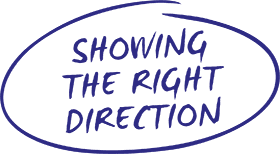 Showing the right direction