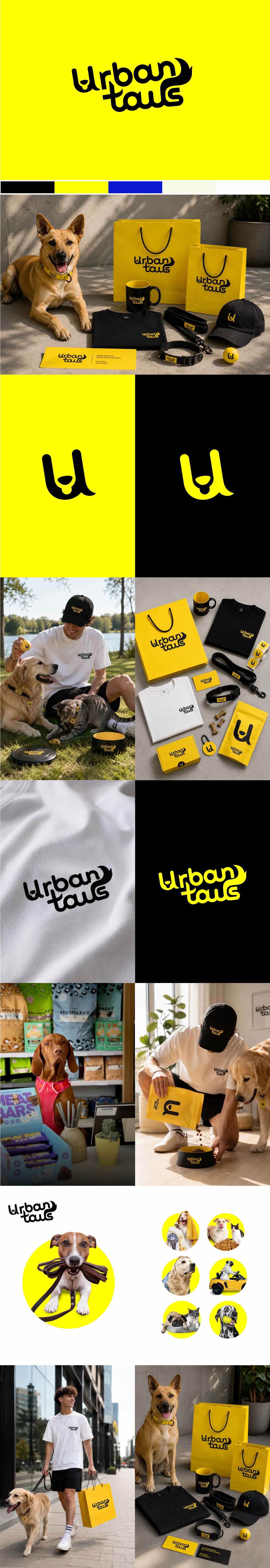 URBAN TAILS logotipas identitetas firminis stilius